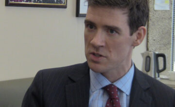Canada's Religious Freedom Officer Andrew Bennett speaks with reporters from his Ottawa office. PHOTO: ANDREA HILL/POSTMEDIA NEWS