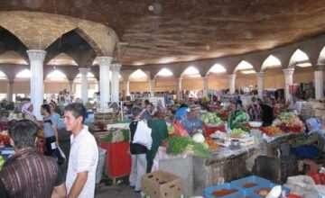 Central Asian bazaars, such as this one in Pendzhikent, Tajikistan, are now home to many Chinese traders. (rapidtravelchai/Flickr)
